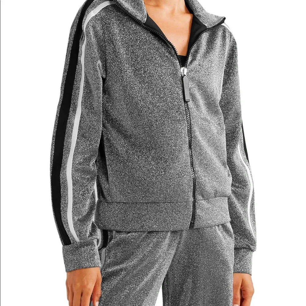 No Ka Oi Designer silver athletic jacket - Picture 7 of 7